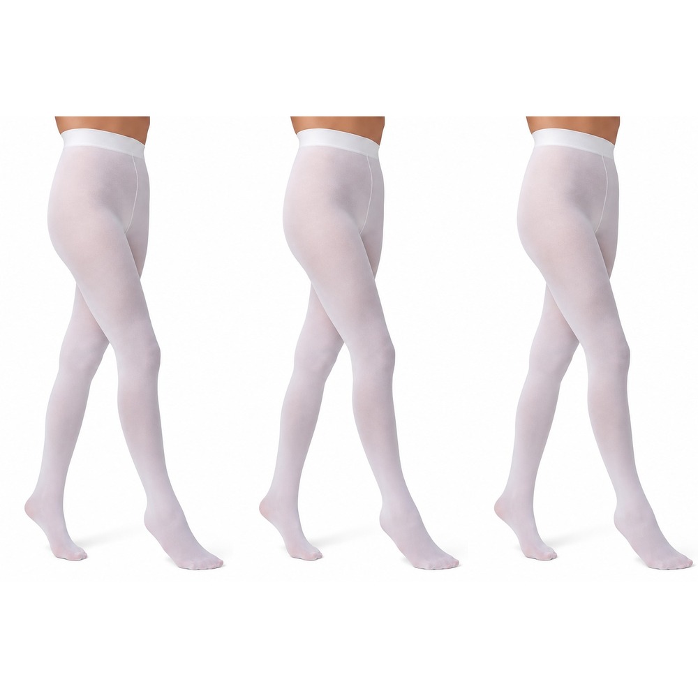 Lot of 3 HUE Women's Opaque Non Control Top Sheer to Waist Tights  Size 1 NEW!